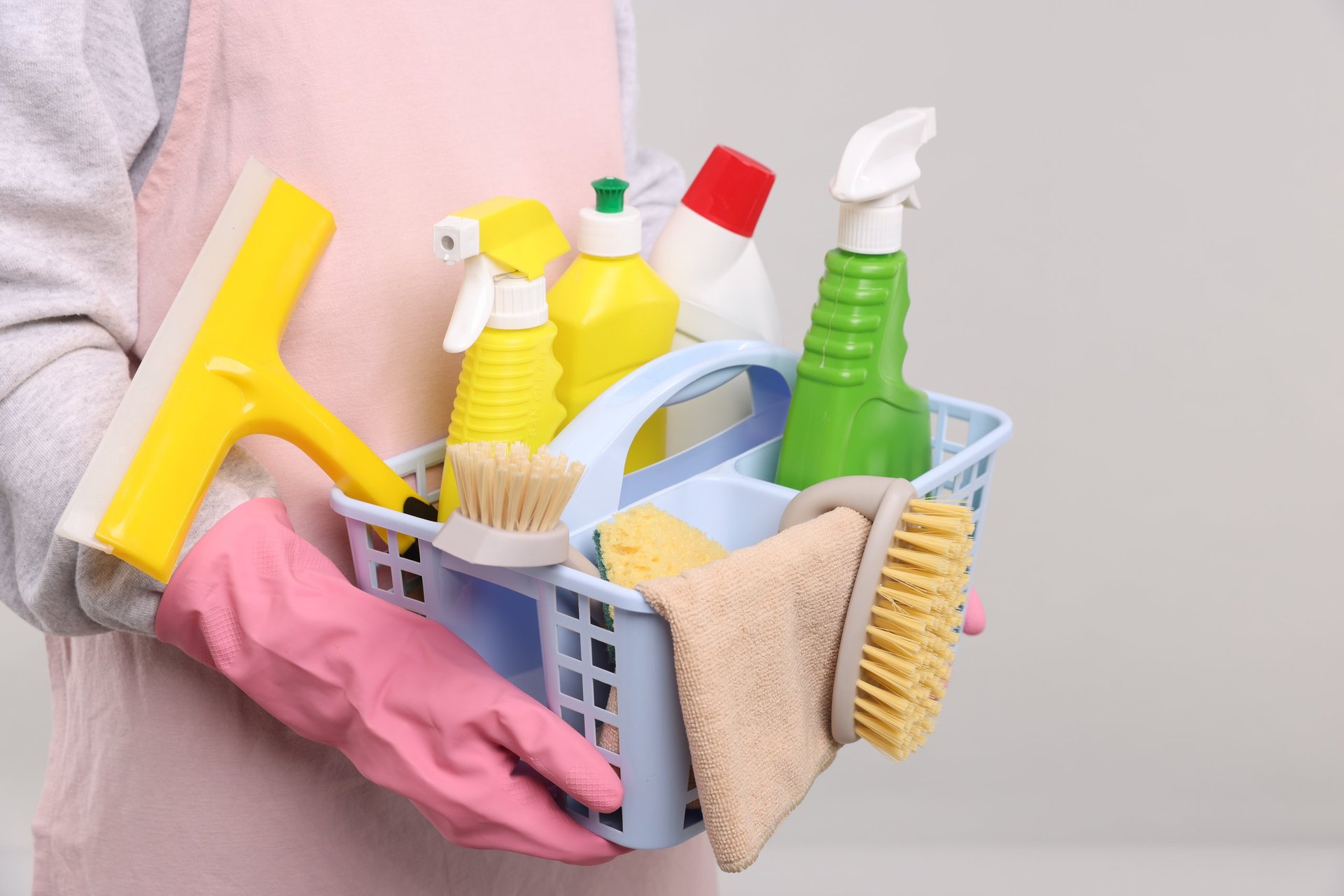 Professional cleaning supplies and tools