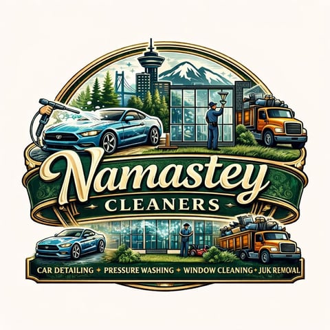Namastey Cleaners Logo - car detailing, pressure washing, window cleaning, junk removal